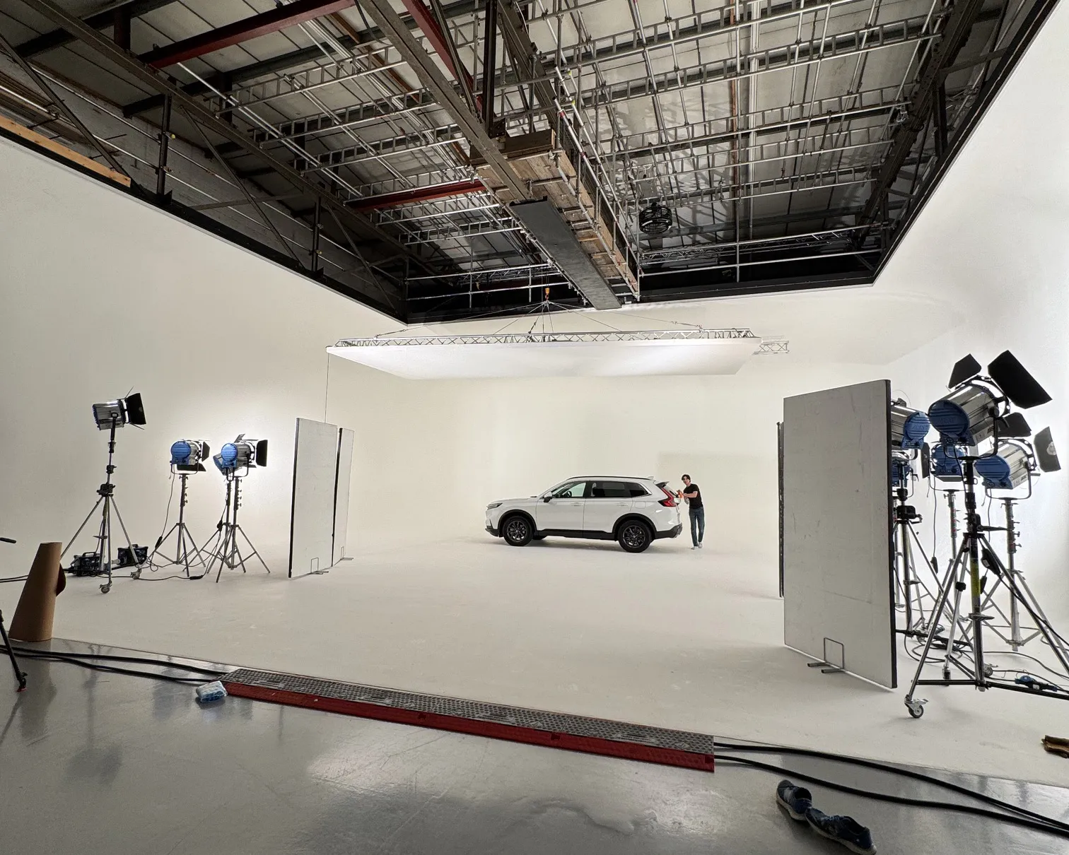 Why studio setup, access, height and workflow all matter more than people realise on commercial production days.	